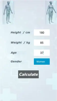 BMR / BMI Calculator android App screenshot 2